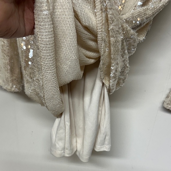 Wild Fable Cream Sequin Mini Dress - Picture 3 of 10